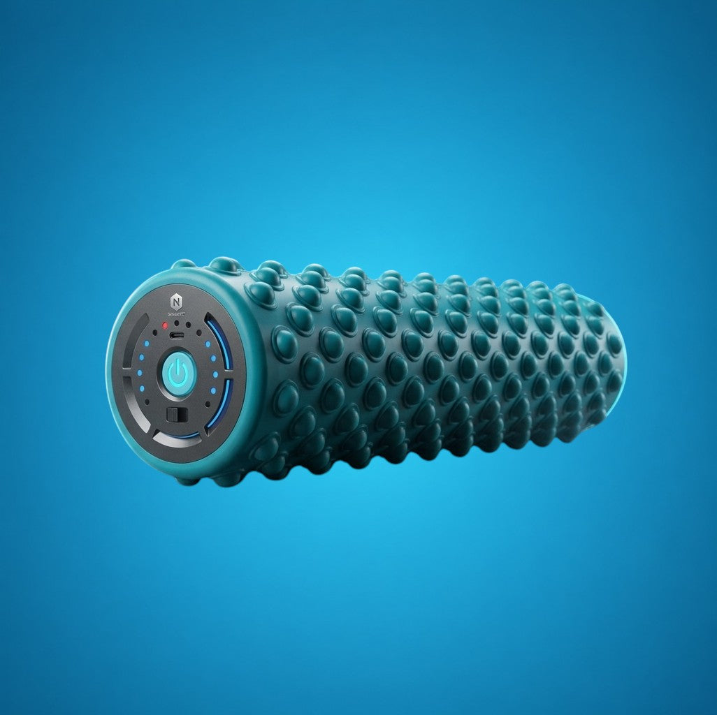 RecoActive Foam Roller Pro electric vibration foam roller for deep tissue muscle recovery.