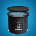 Portable foldable ice bath with 5-layer insulation for cold therapy