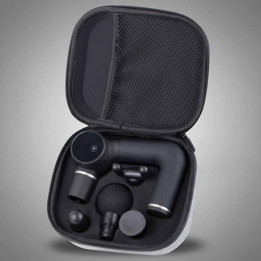 Mini massage gun carrying case with all accessories