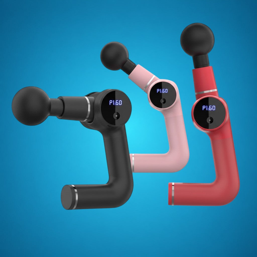 RecoActive Massage Gun Mini available in three color options for portable percussion therapy.