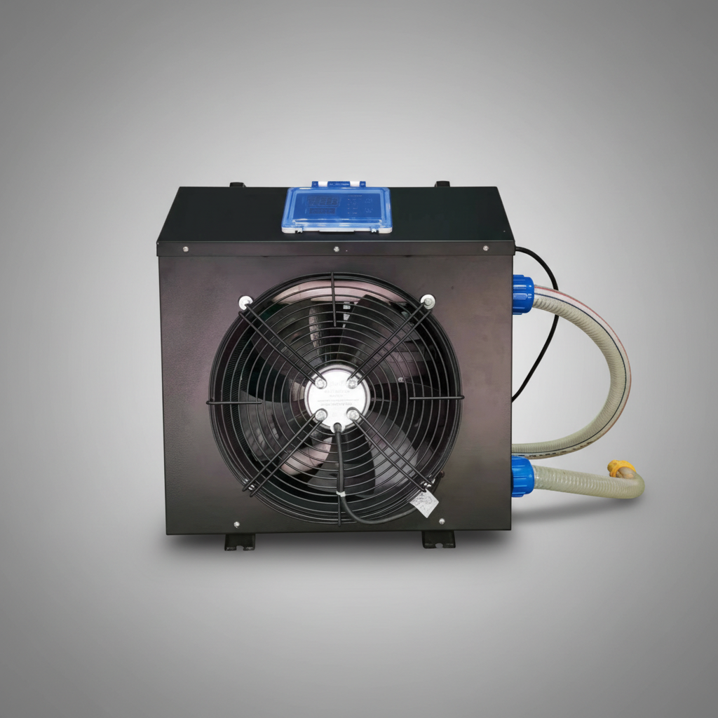 Water chiller unit for ice bath temperature control